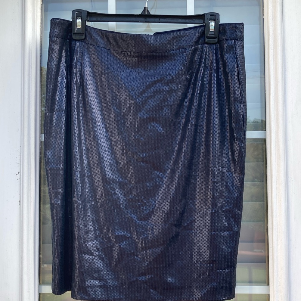 Sequin Blue Skirt Sz 12
